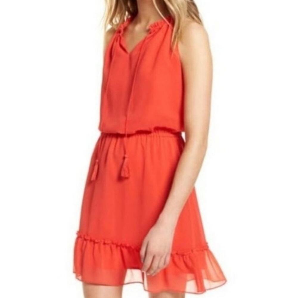 Cupcakes & Cashmere Medium Damien Poppy Chiffon Dress